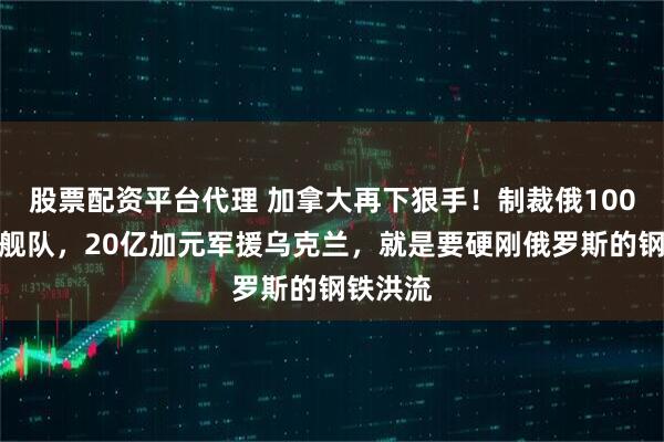 股票配资平台代理 加拿大再下狠手！制裁俄100艘影子舰队，20亿加元军援乌克兰，就是要硬刚俄罗斯的钢铁洪流